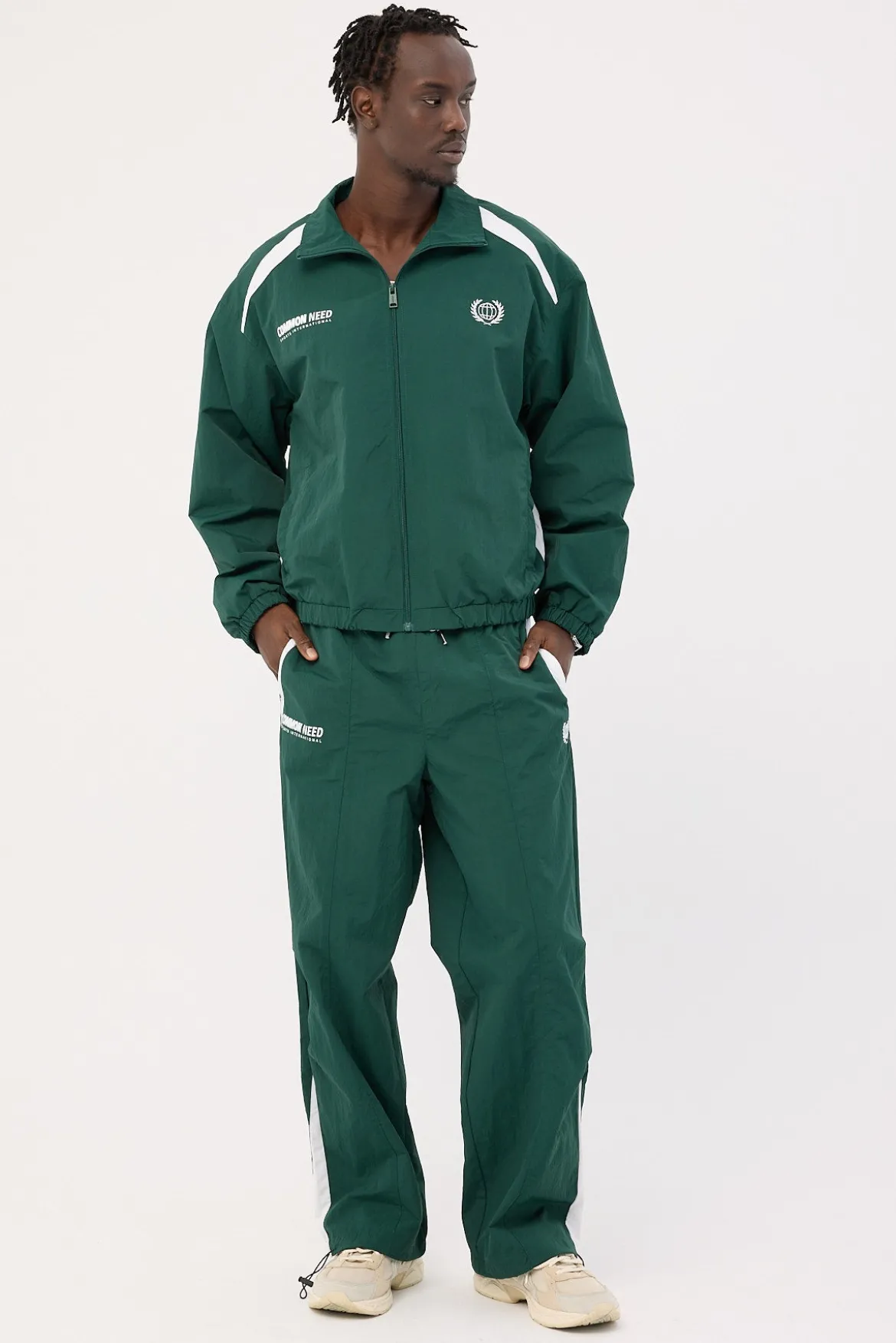 Colt Panelled Track Pant Dark Green