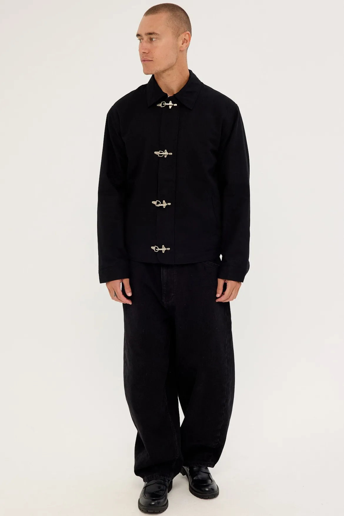 Colton Clasp Jacket Washed Black