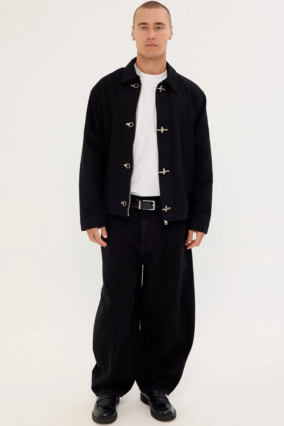 Colton Clasp Jacket Washed Black
