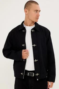Colton Clasp Jacket Washed Black