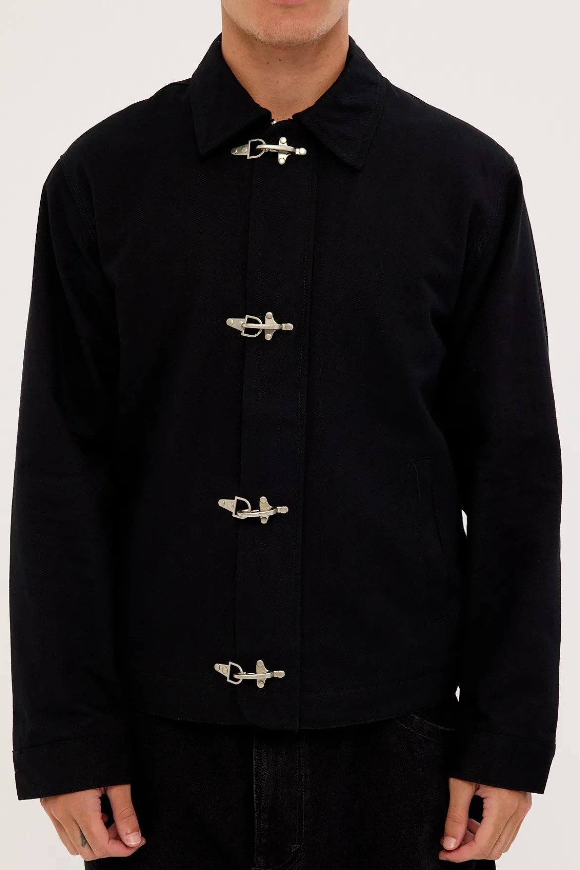 Colton Clasp Jacket Washed Black