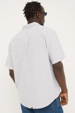 Come and Believe Short Sleeve Shirt Jasper Green Stripe