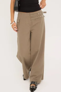 Command Cargo Pant Washed Khaki Green
