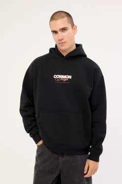 Compose Boxy Hoodie Black
