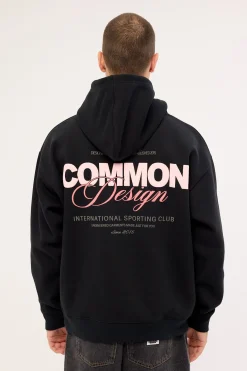 Compose Boxy Hoodie Black