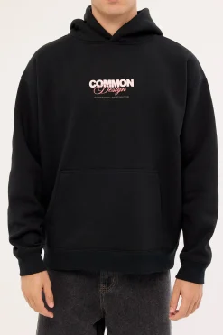 Compose Boxy Hoodie Black