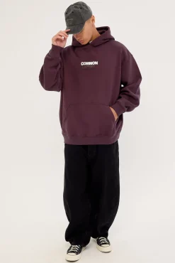 Compose Boxy Hoodie Plum