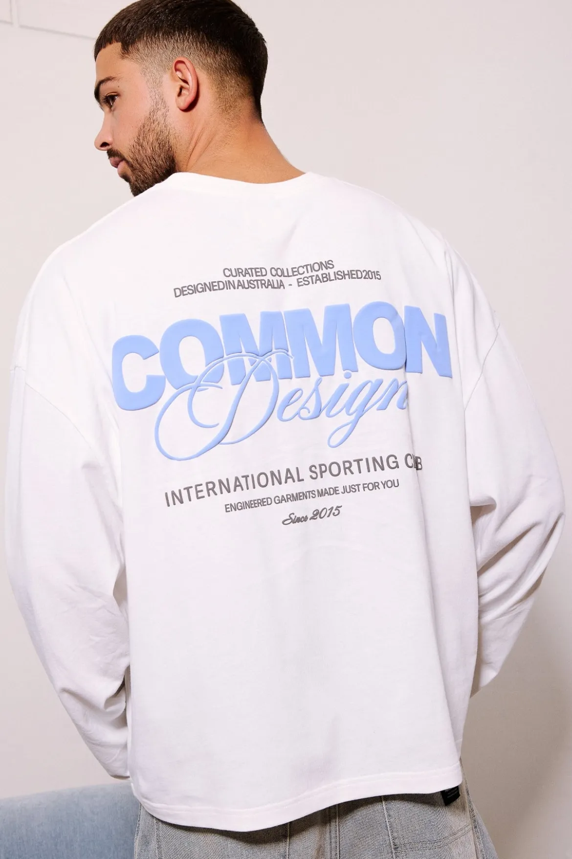 Compose Heavyweight Cropped Long Sleeve Tee White