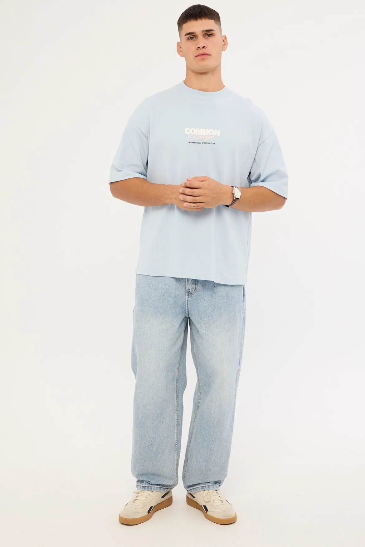 Compose Heavyweight Easy Tee Misty Blue