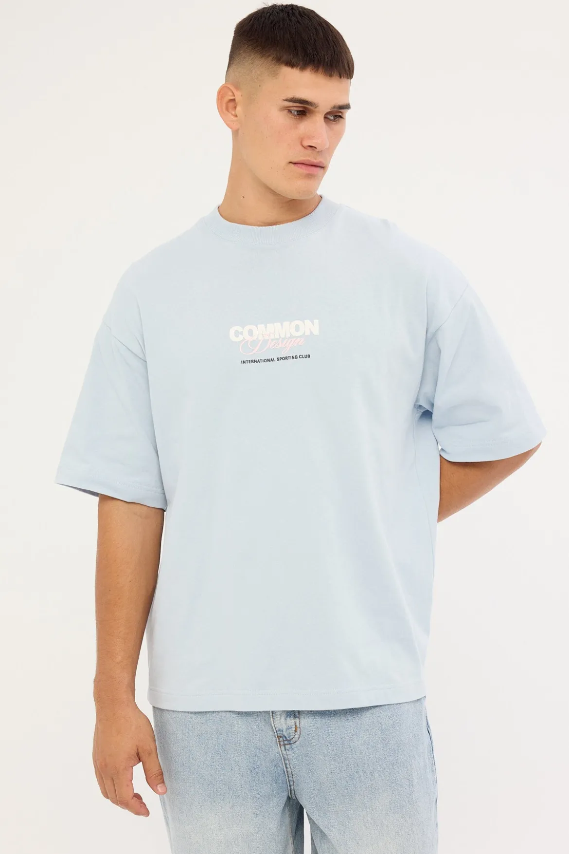 Compose Heavyweight Easy Tee Misty Blue