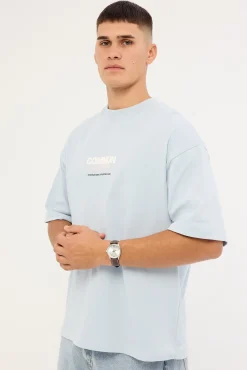 Compose Heavyweight Easy Tee Misty Blue