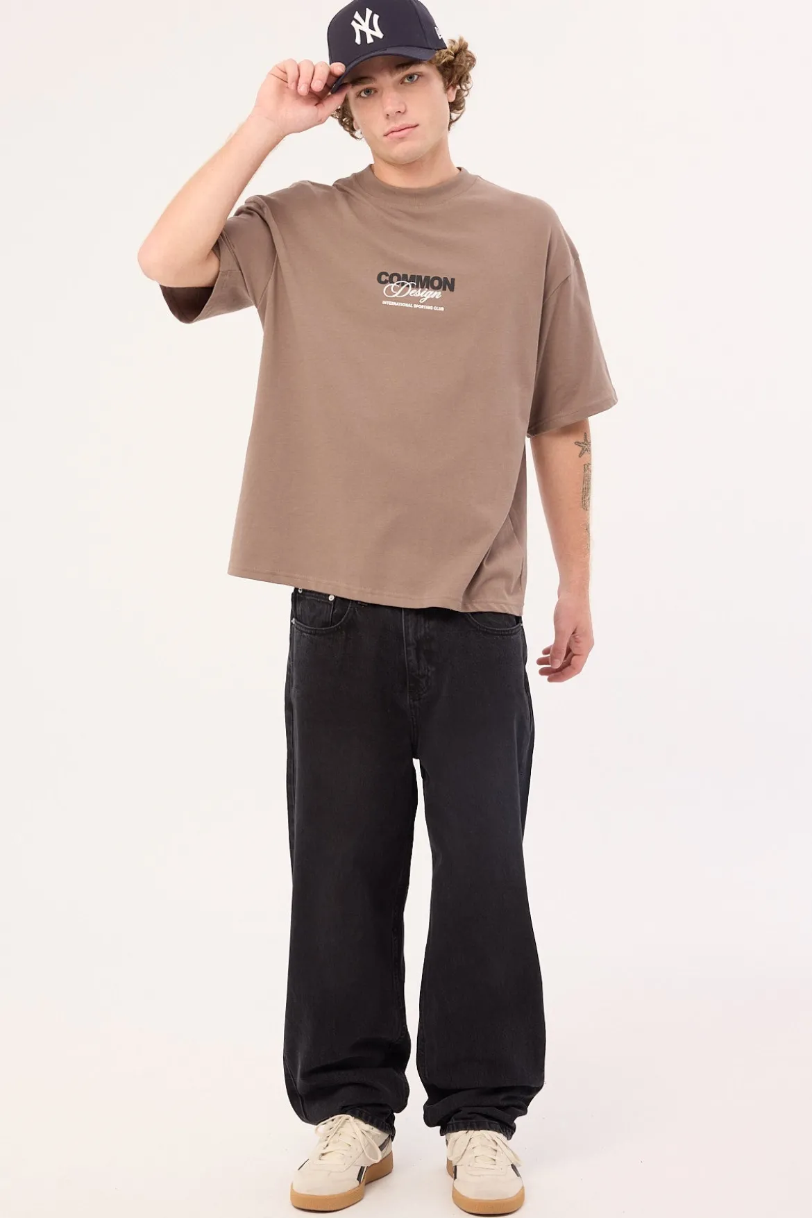 Compose Heavyweight Easy Tee Brown