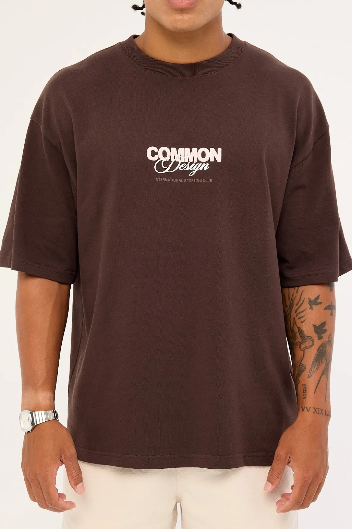Compose Heavyweight Easy Tee Coffee Brown