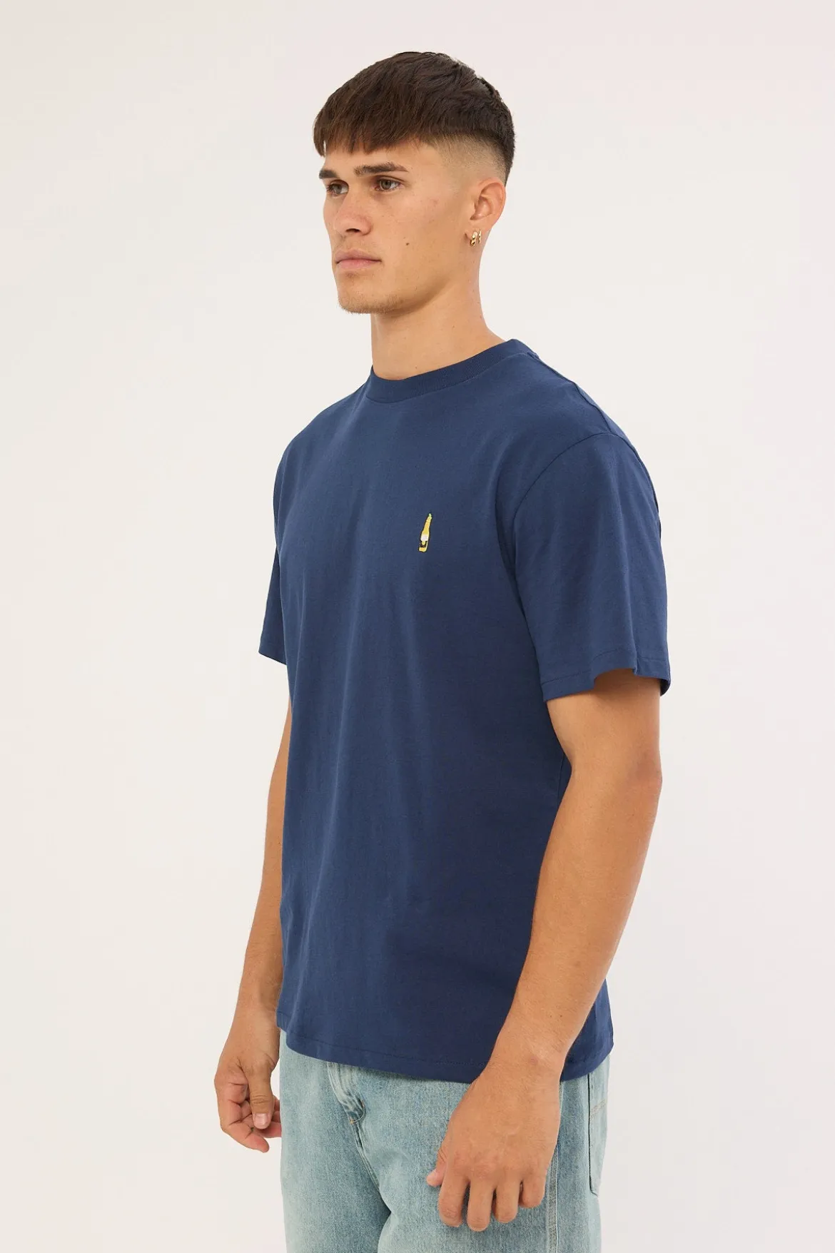 Corona Embroidery Tee Navy