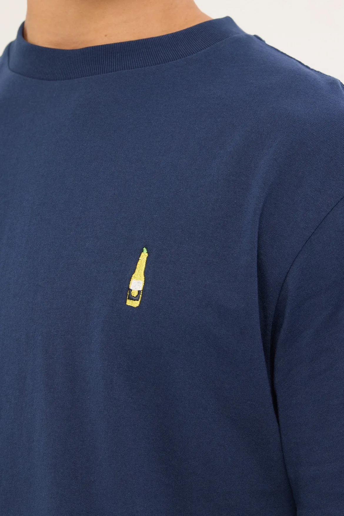 Corona Embroidery Tee Navy