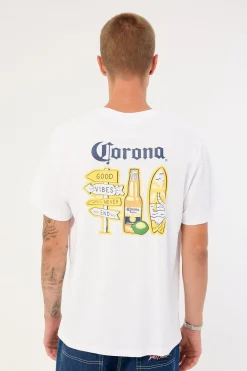 Corona Vibes Tee White
