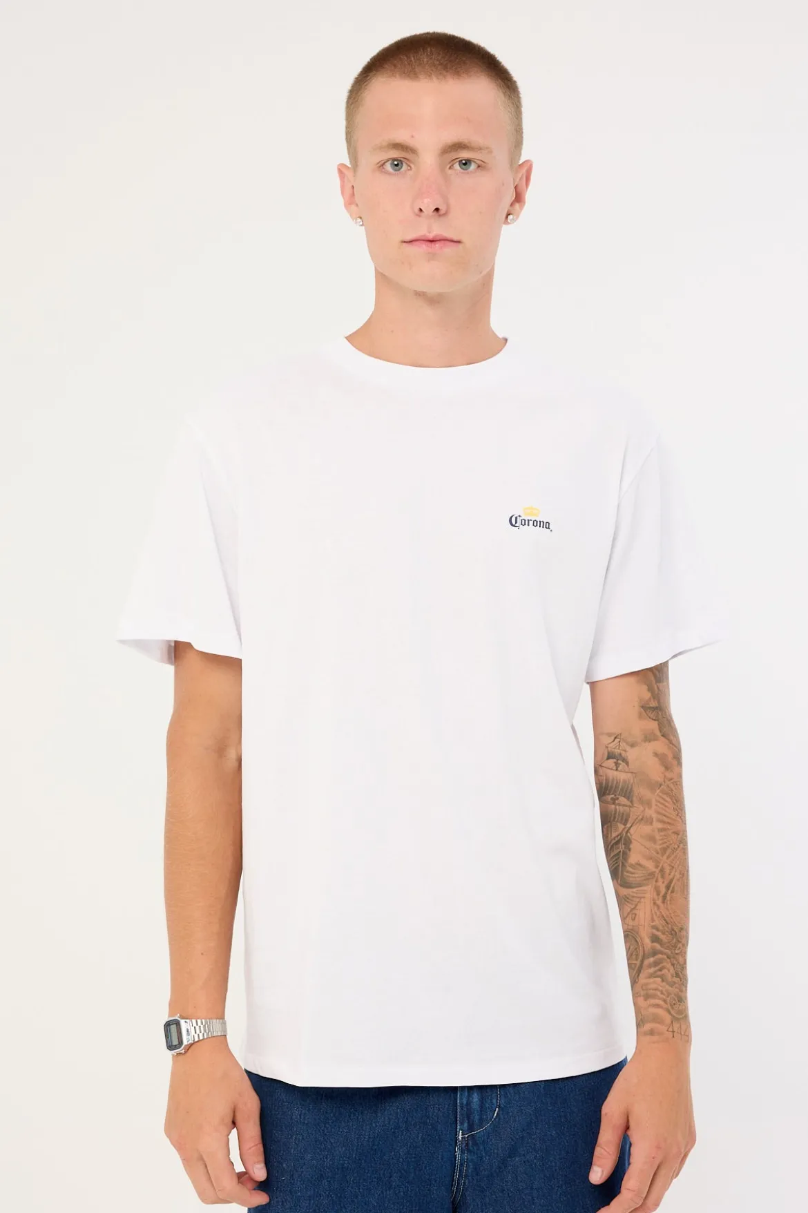 Corona Vibes Tee White