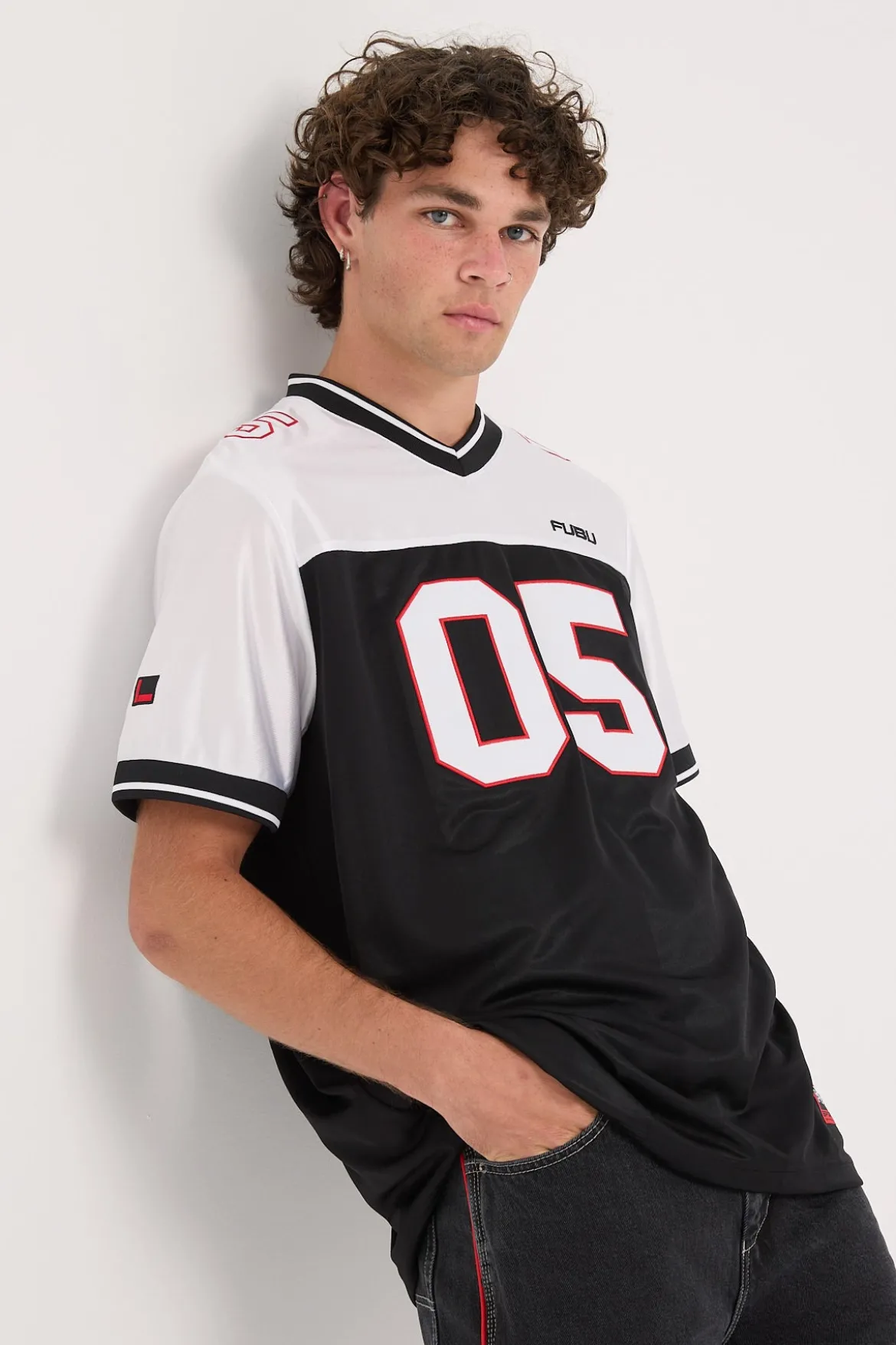 Corporate Football Jersey Black/White/Red