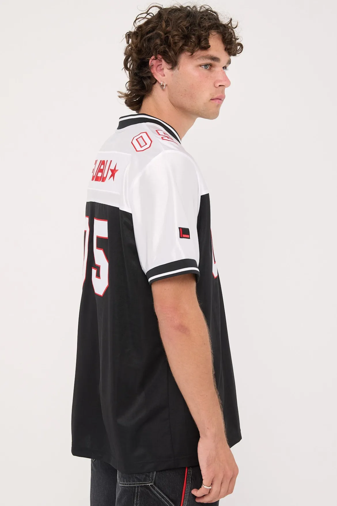 Corporate Football Jersey Black/White/Red