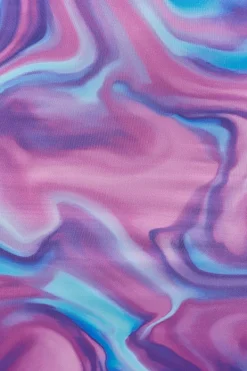 Cosmic Midi Dress Purple Print