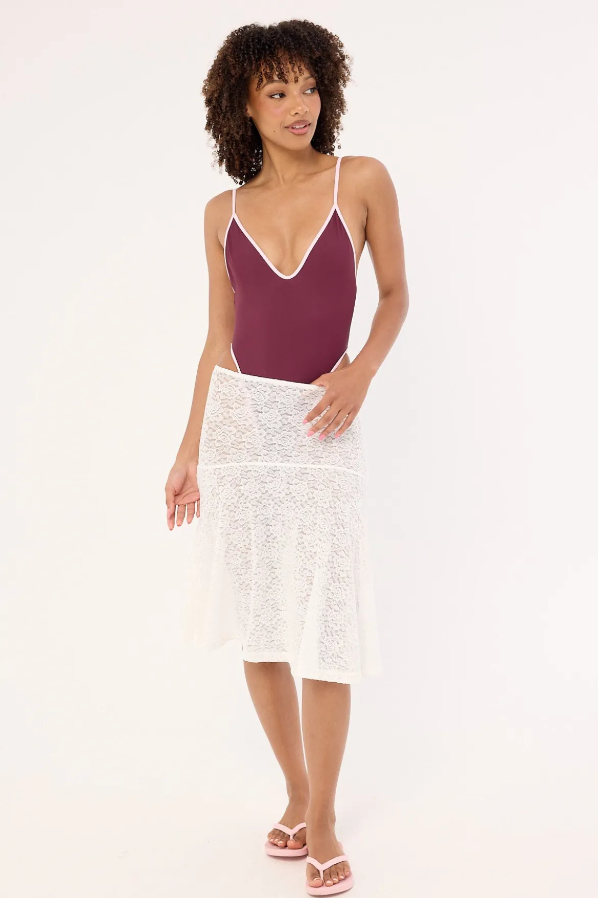 Costa Rica Contrast One Piece Plum