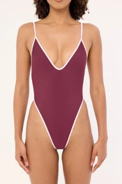 Costa Rica Contrast One Piece Plum