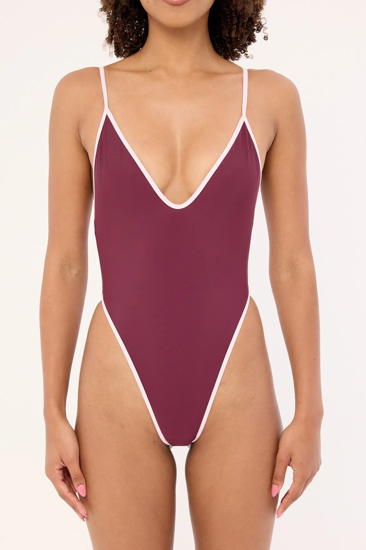 Costa Rica Contrast One Piece Plum