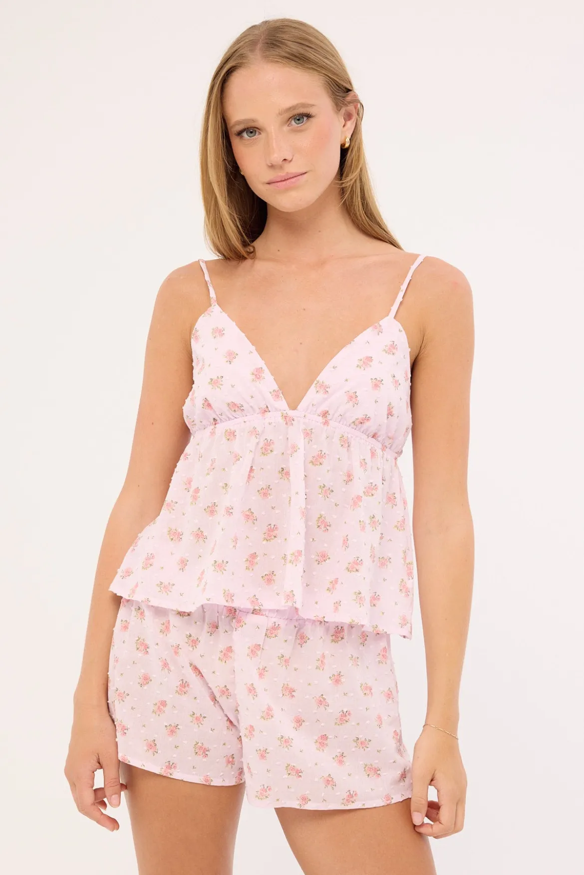 Cottage Bloom Sleep Short Pink