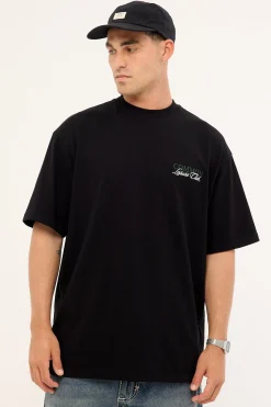 Courtesy Heavyweight Boxy Tee Black