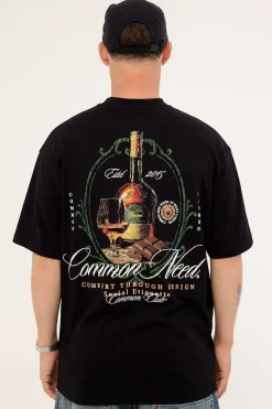 Courtesy Heavyweight Boxy Tee Black