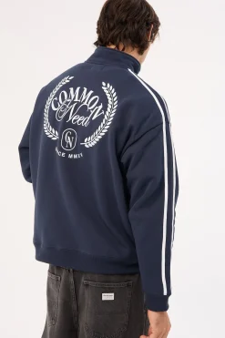 Crest Quarter Zip Sweater Navy