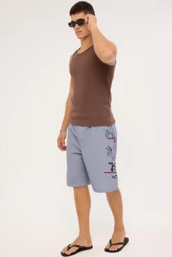 Crisis Hybrid Waist Boardshort Stone Grey