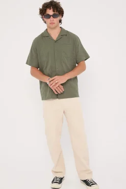 Croatia Resort Shirt Olive Green