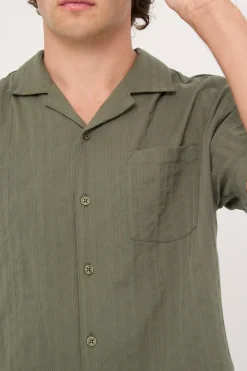 Croatia Resort Shirt Olive Green
