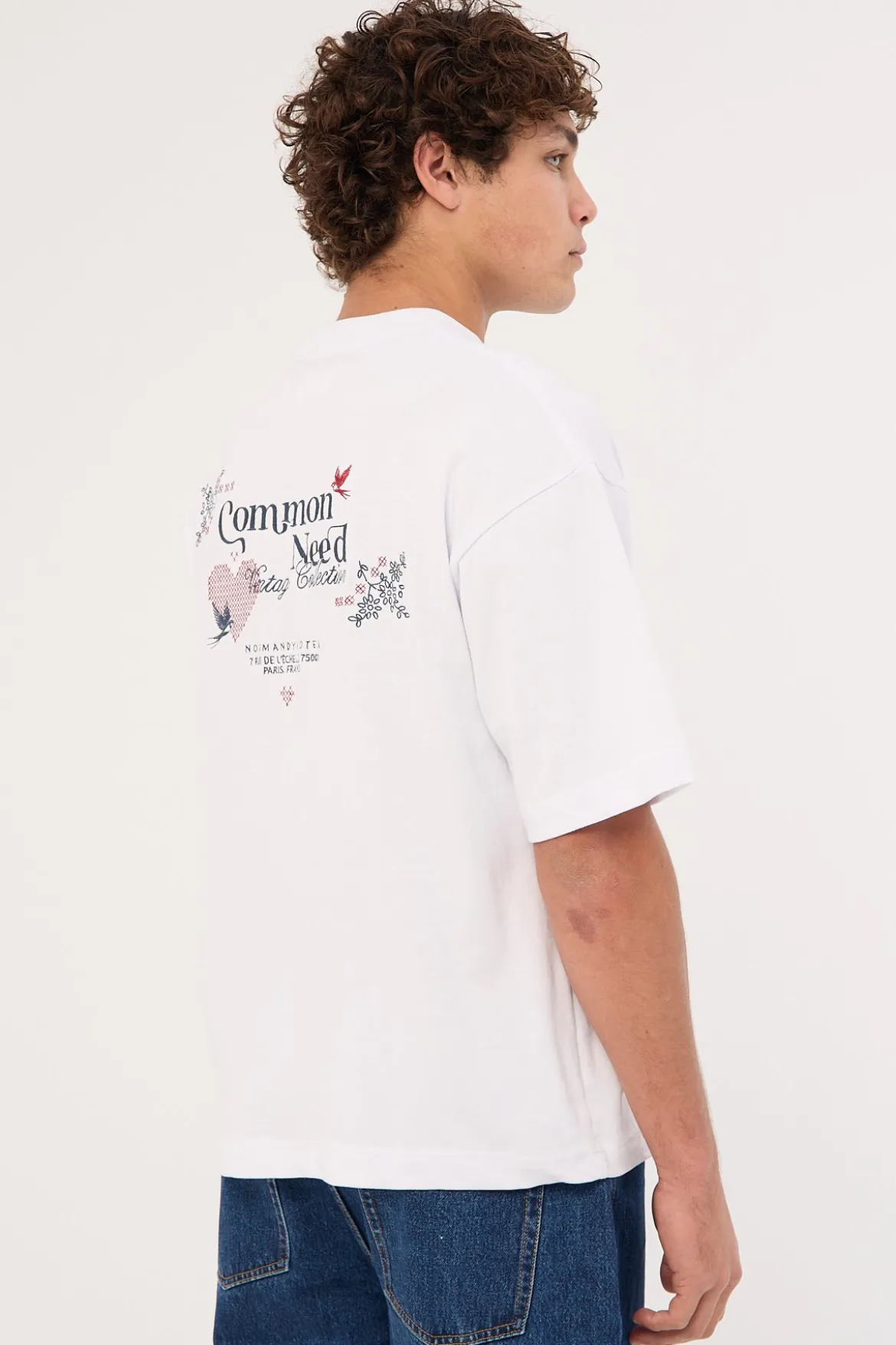 Cross Stitch Heavyweight Easy Tee White