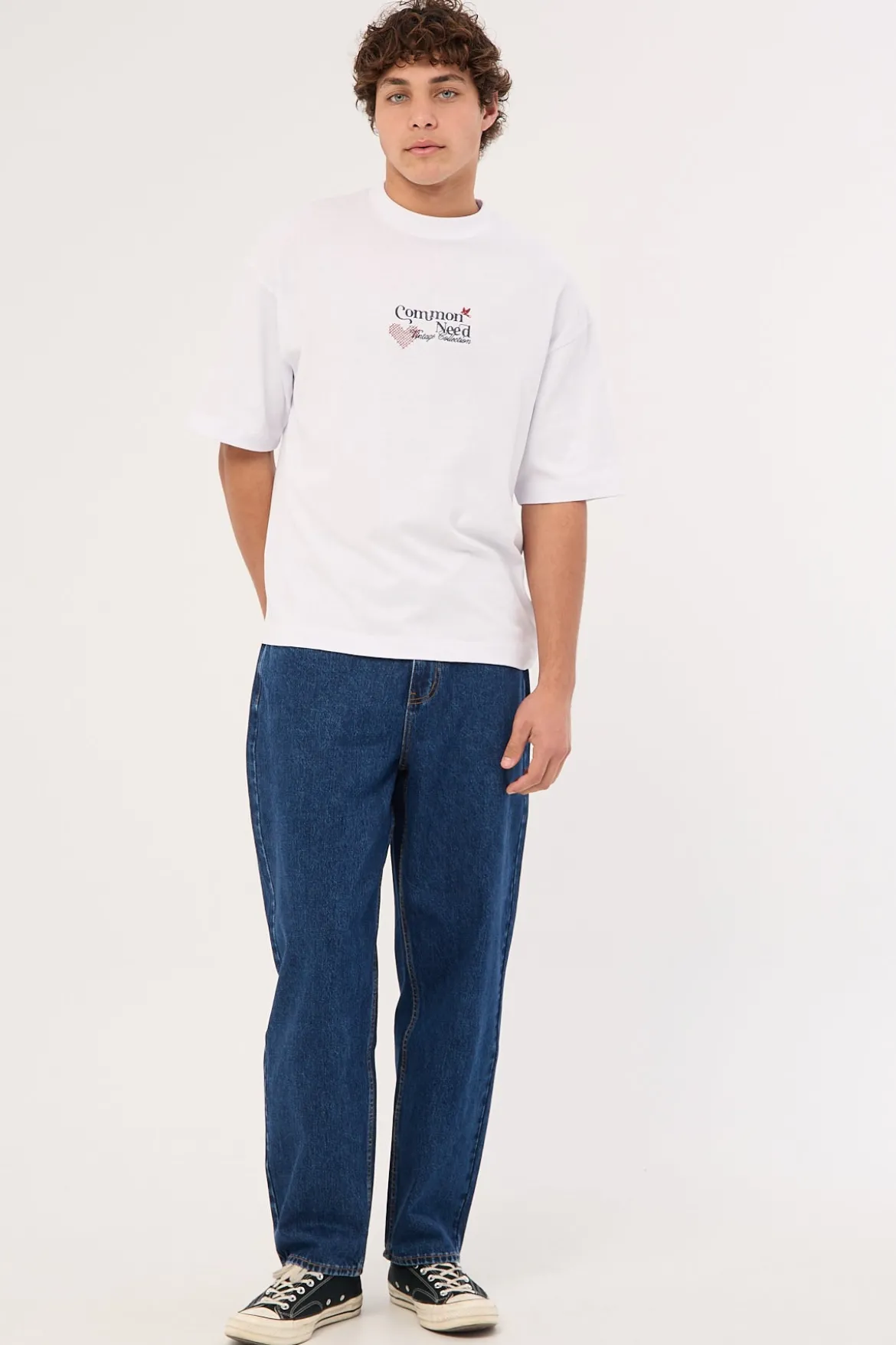 Cross Stitch Heavyweight Easy Tee White