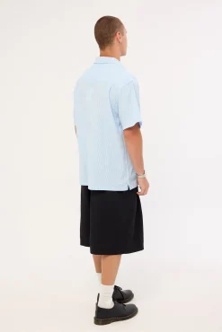 Crossbones Pleated Shorts Black
