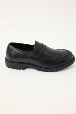 Croydon PU Loafer Black