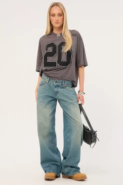Crucial V Neck Jersey Charcoal