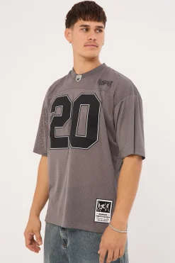 Crucial V Neck Jersey Charcoal