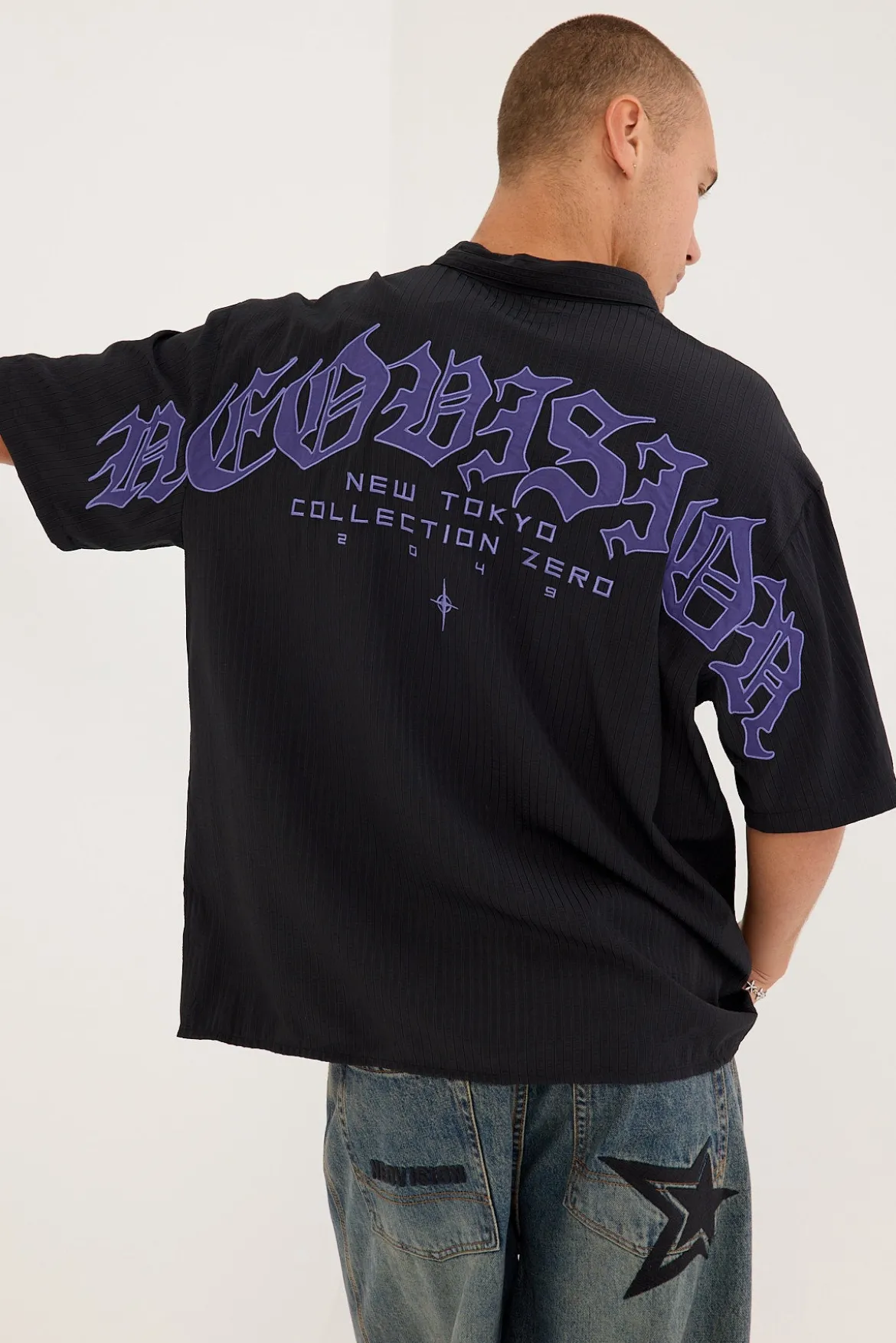 Cusp Oversize Shirt Black Stripe
