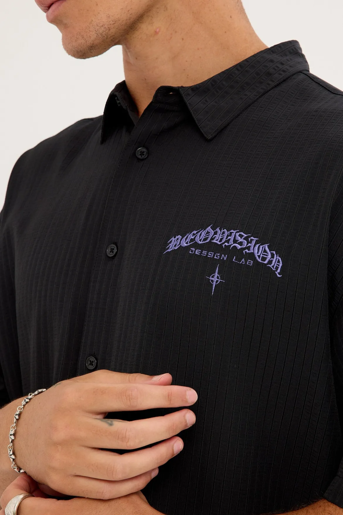 Cusp Oversize Shirt Black Stripe