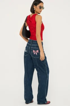Cute But Psycho Big Baggy Jean Dirty Midnight