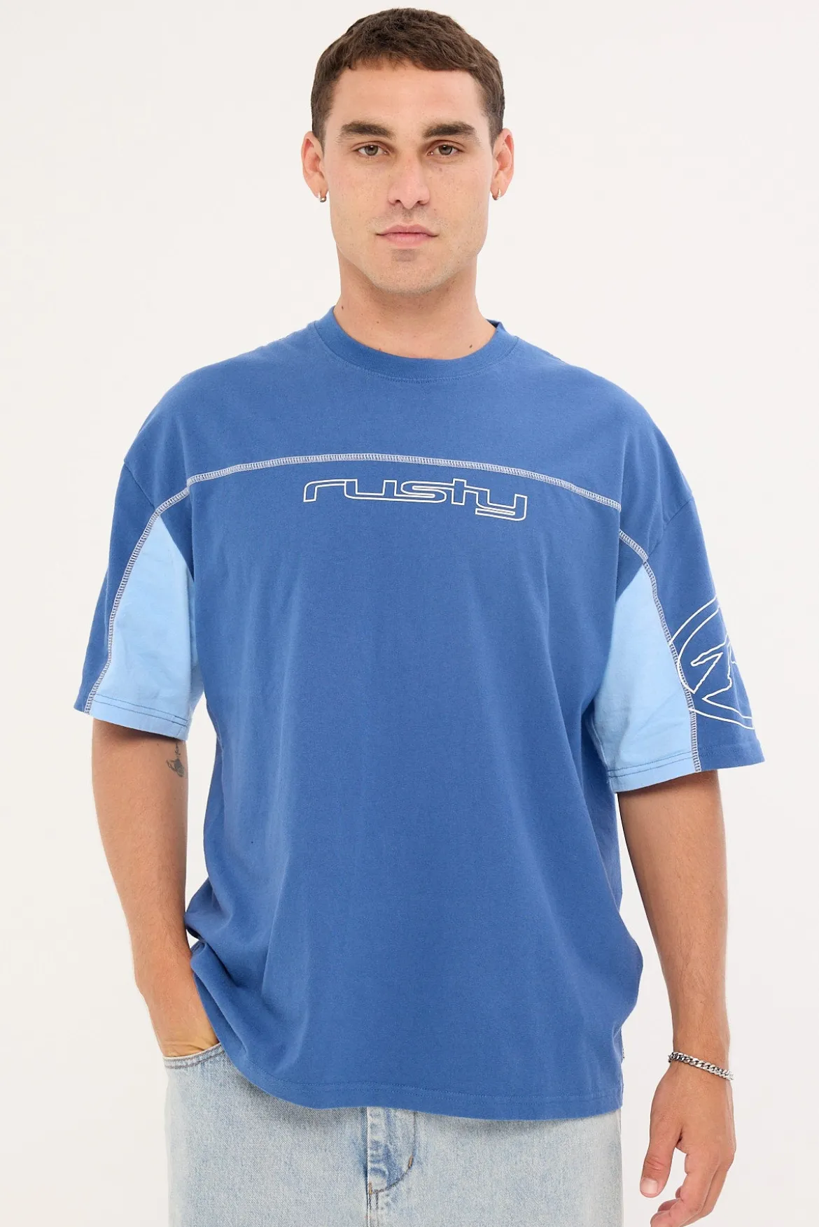 Cyberwave Tee Atlantic Blue
