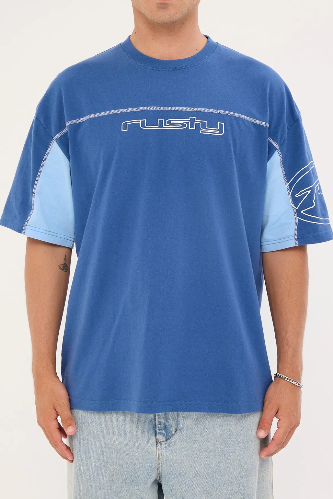 Cyberwave Tee Atlantic Blue