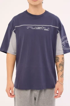 Cyberwave Tee Dark Blue