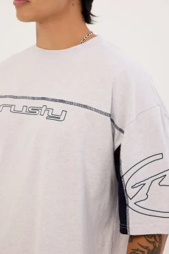 Cyberwave Tee Ecru Marle