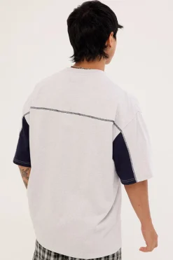 Cyberwave Tee Ecru Marle