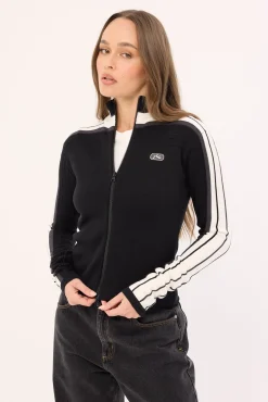 Daddy GB Zip Through Skimmer Knit Black