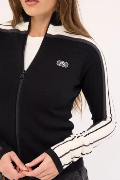 Daddy GB Zip Through Skimmer Knit Black